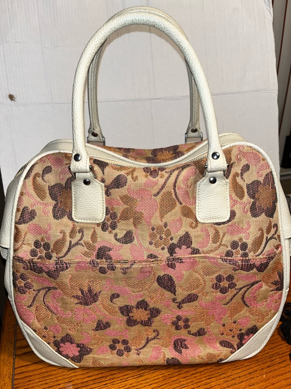 VTG Samsonite Tapestry Floral Tote Saturn Carry On Travel Bag Retro 70s Luggage